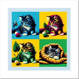 Norwegian Forest Cat Pop Art - Cute Kitties Posters and Art